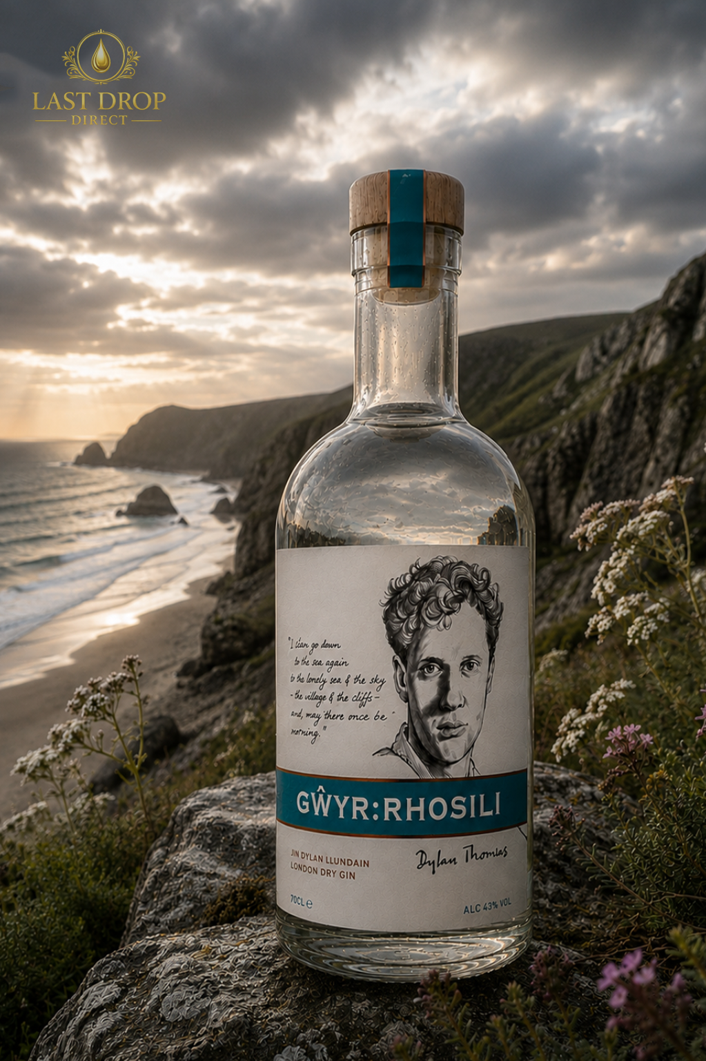 Gŵyr Rhosili Dylan Thomas Gin
