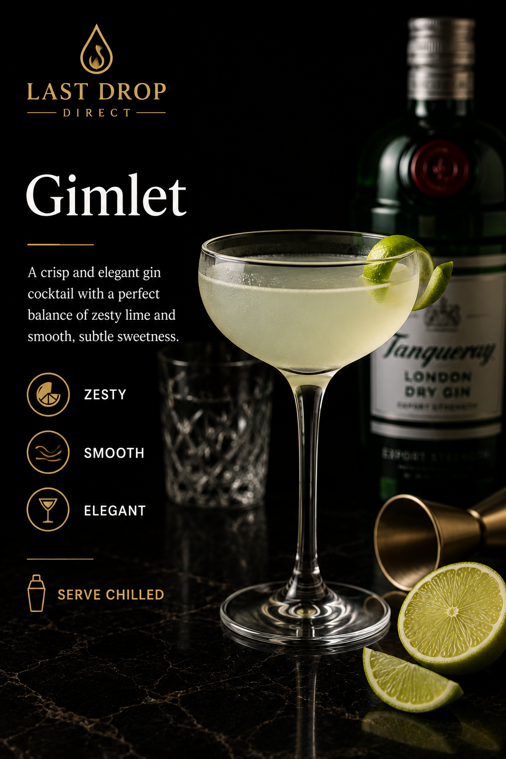 Gimlet cocktail